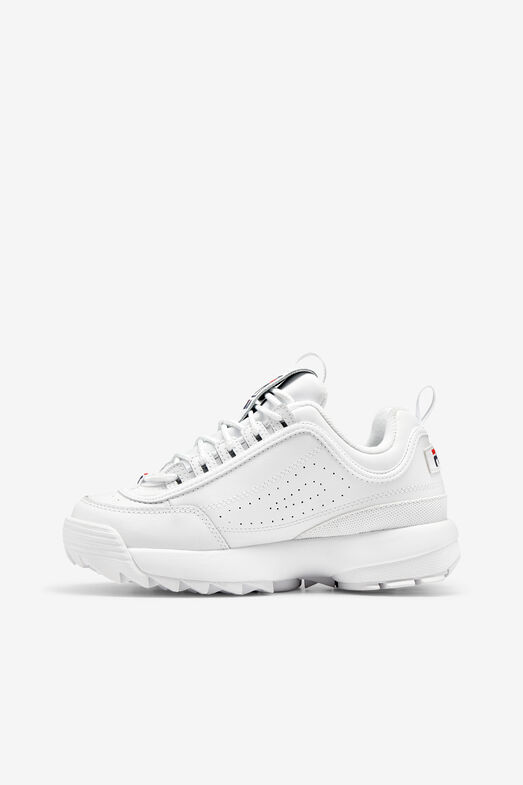 Pekkadillo Abandonado Excremento Women's Disruptor 2 Premium Chunky White Sneakers | Fila