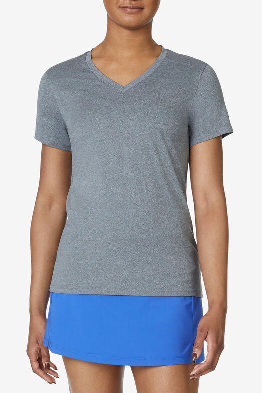 ESSEN SHORT SLEEVE V-NECK TOP