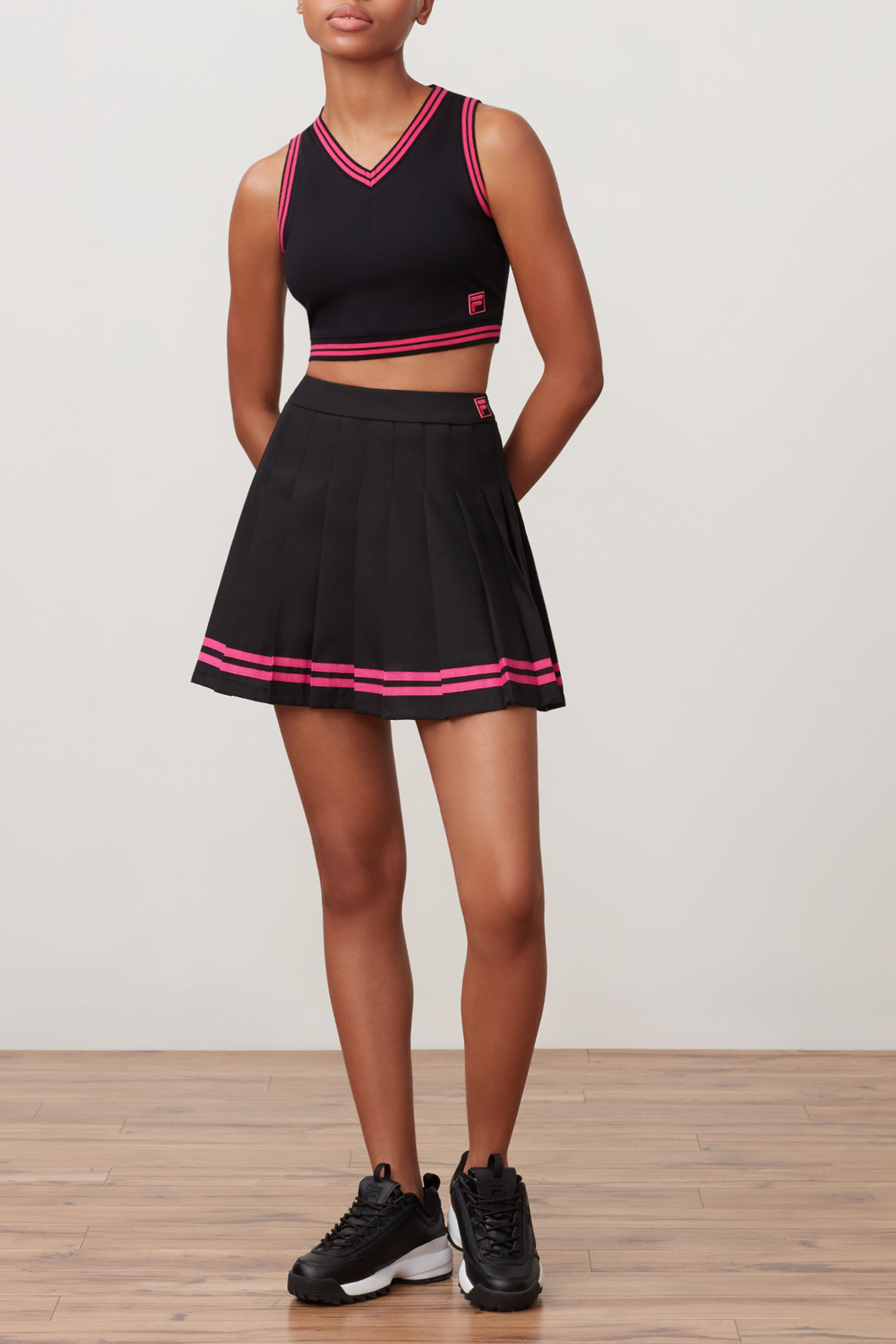 fila women's heritage pleated skirt