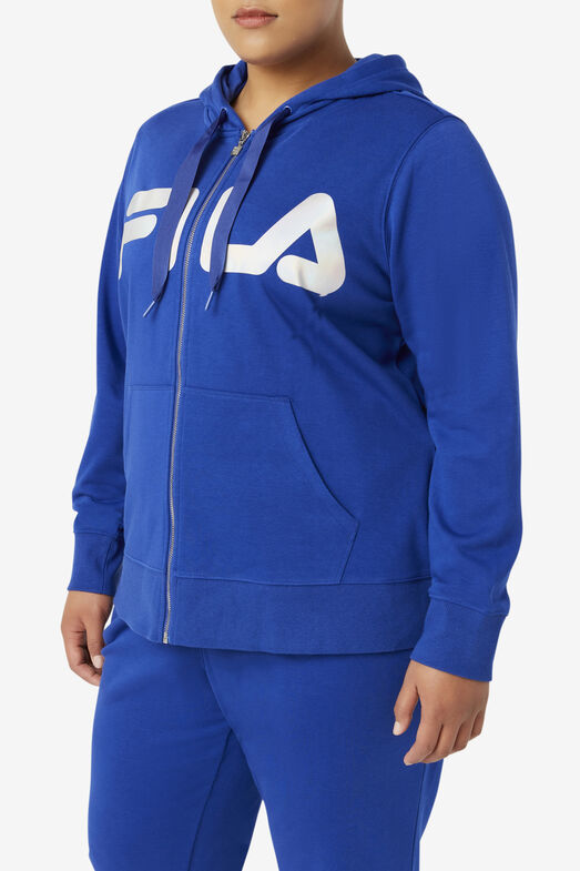 Egypte Overname januari Curve Plus Size Zip Up Hoodie | Fila