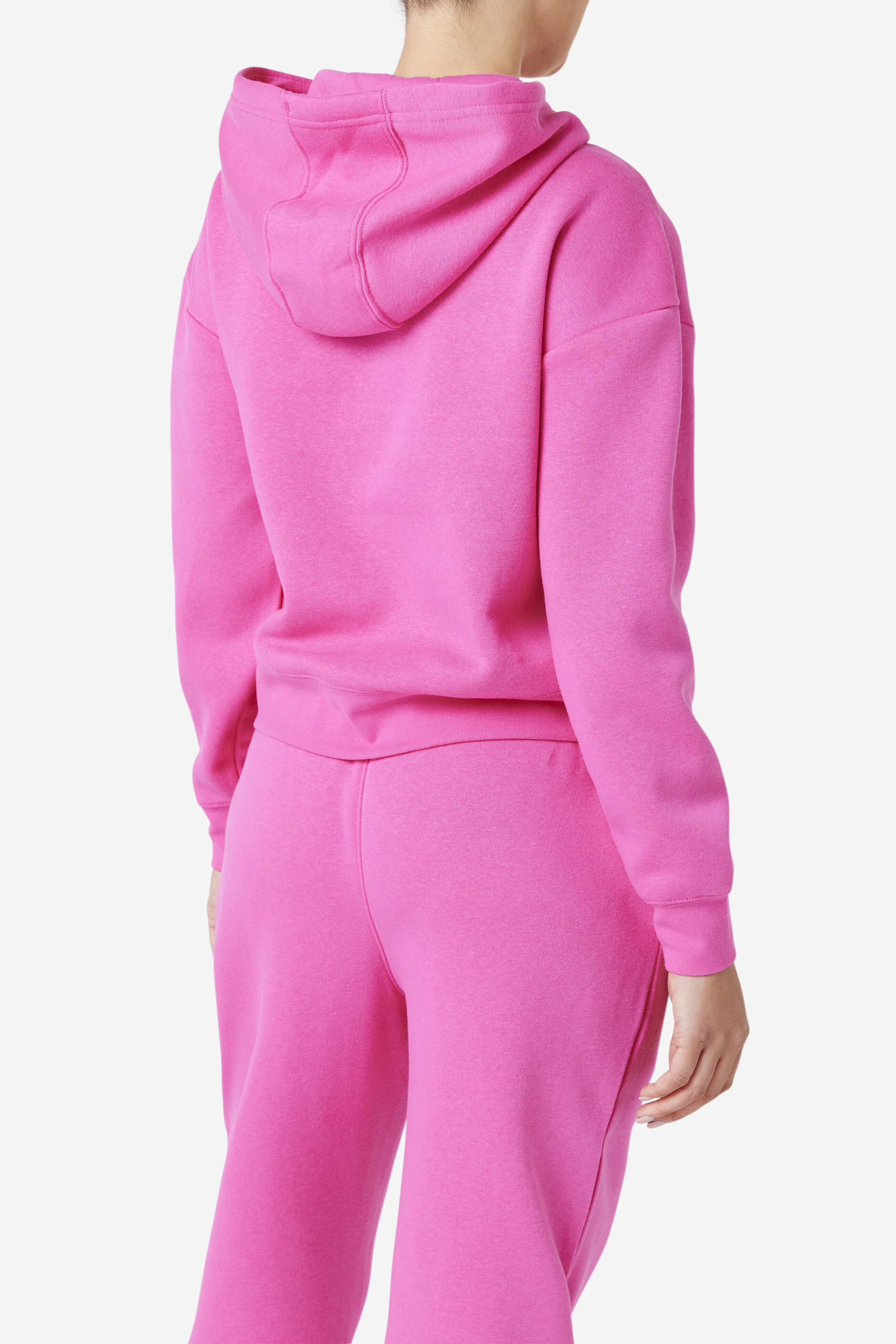 Fila jacquard crop hoodie shop