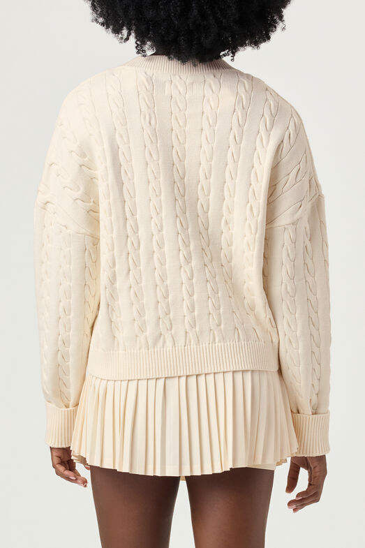 BASELINE CHNKY V-NECK SWEATER