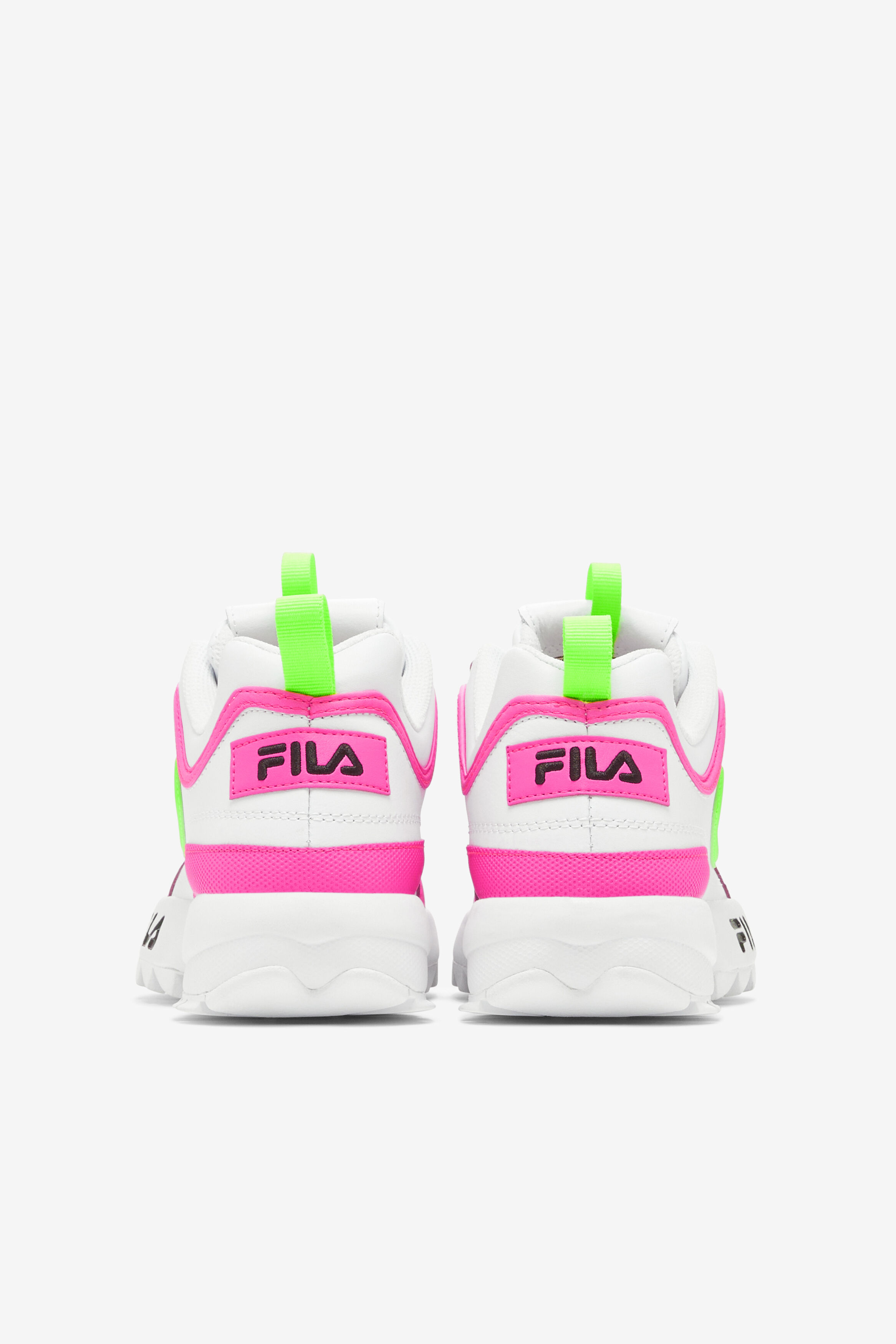 Pink and discount green fila shoes