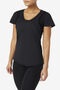 UPLIFT TEXTURE S/S TOP/BLACK/Large