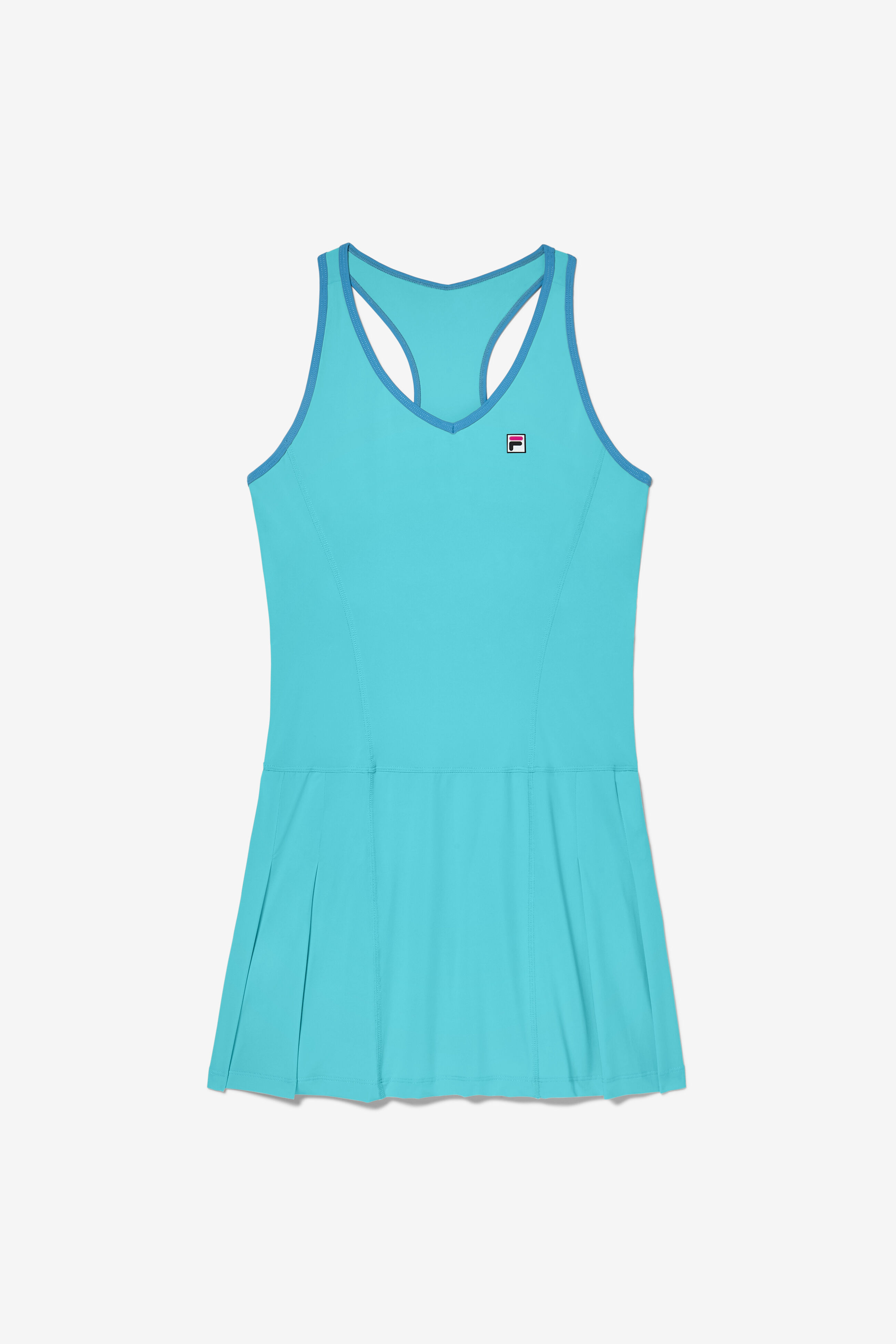 Fila t-shirt dress with hot sale zip front in color block