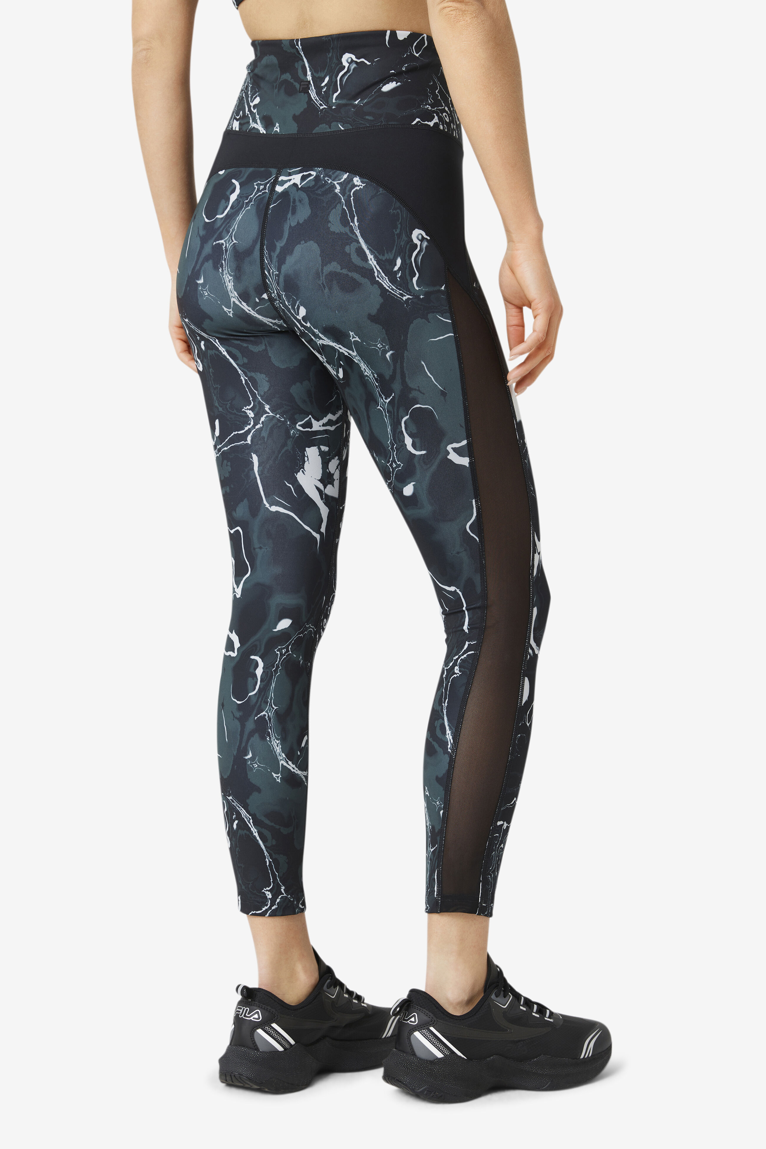 Nike pro training blue marble print legging sales