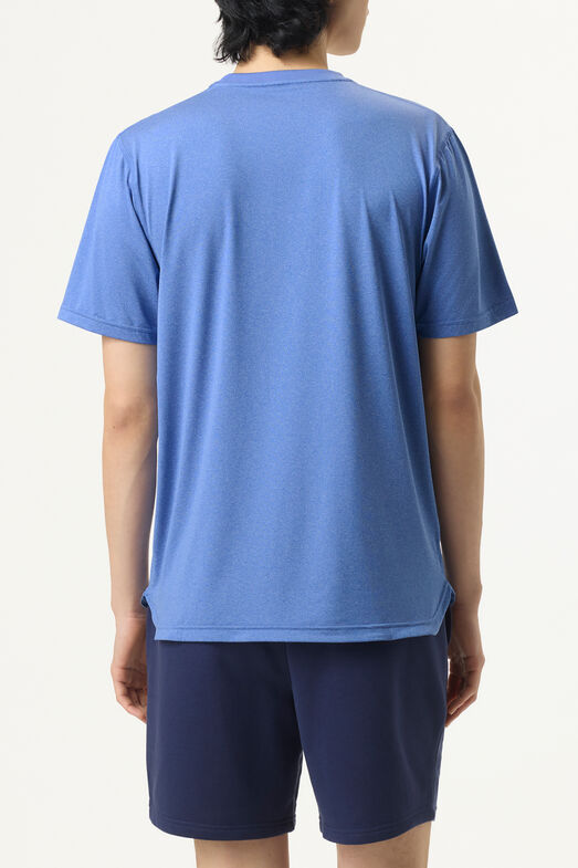 SCALLOP HEM HEATHER CREW