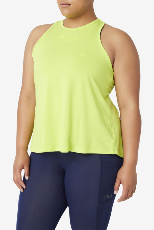 SASSY SINGLET/ACIDLIME/1XLarge