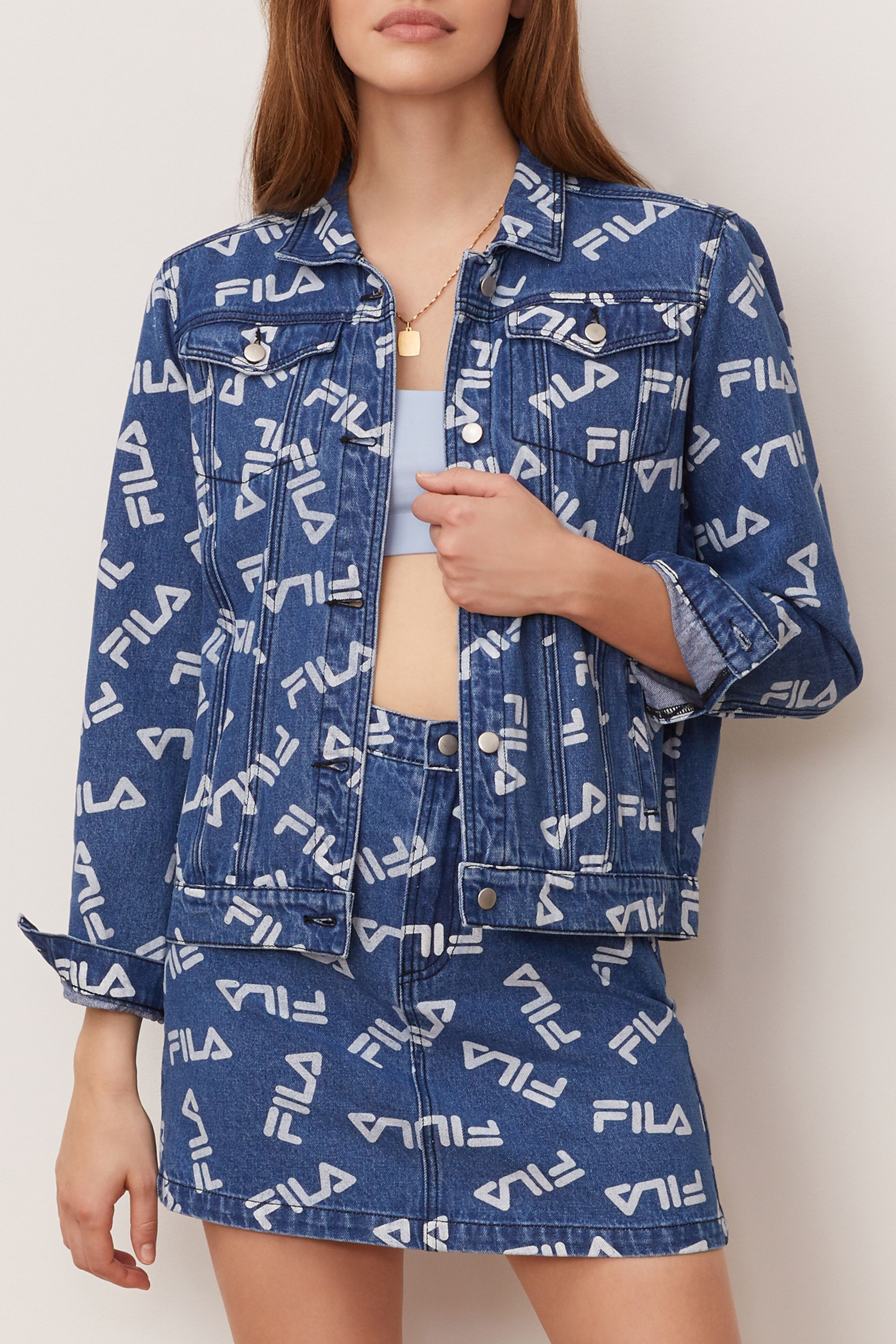 Fila denim jacket sale