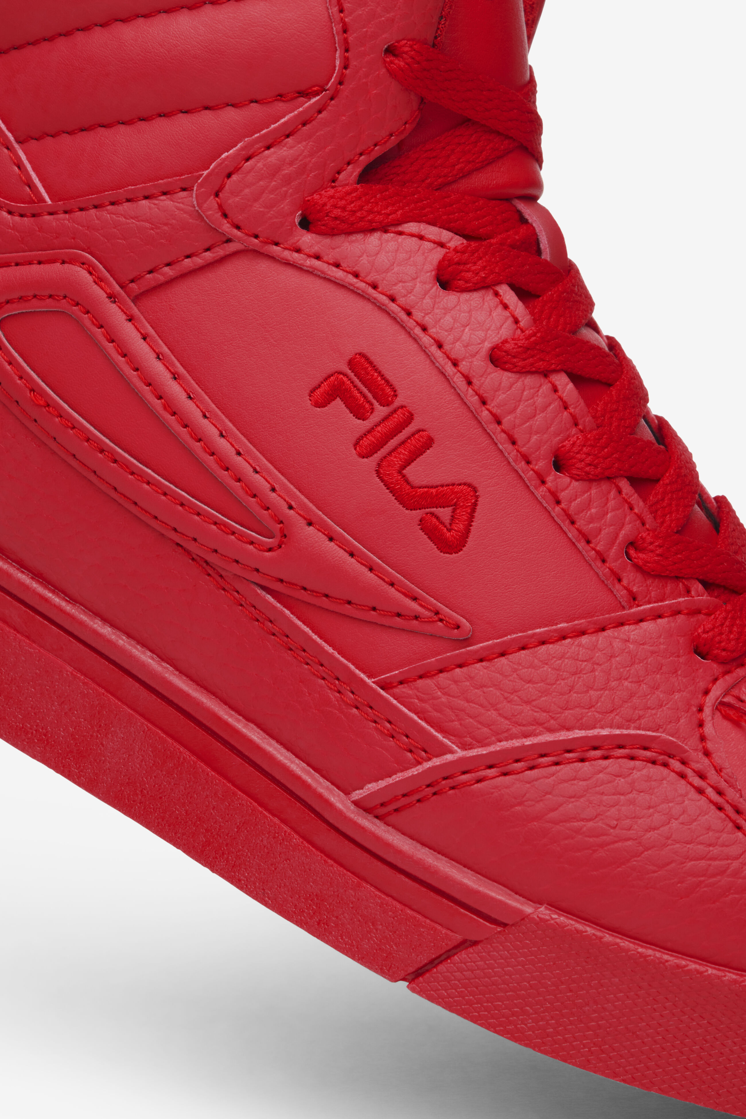 All red high top filas shop