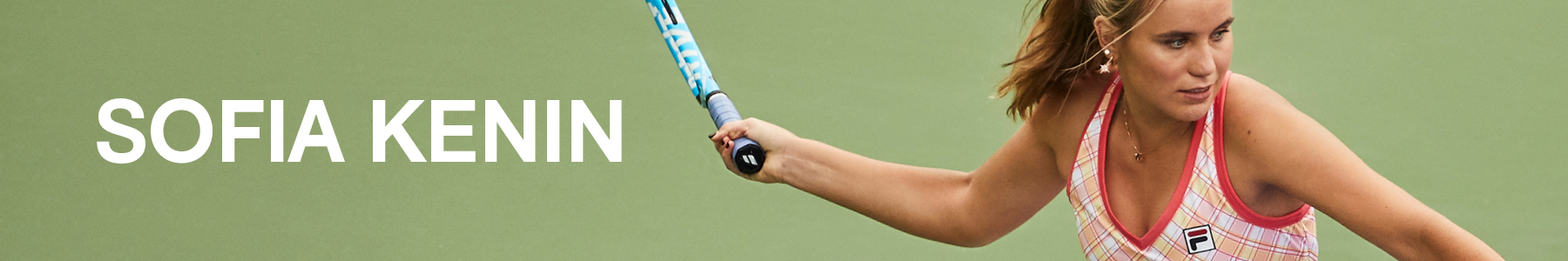 Sofia Kenin In Fila Tennis Apparel Fila